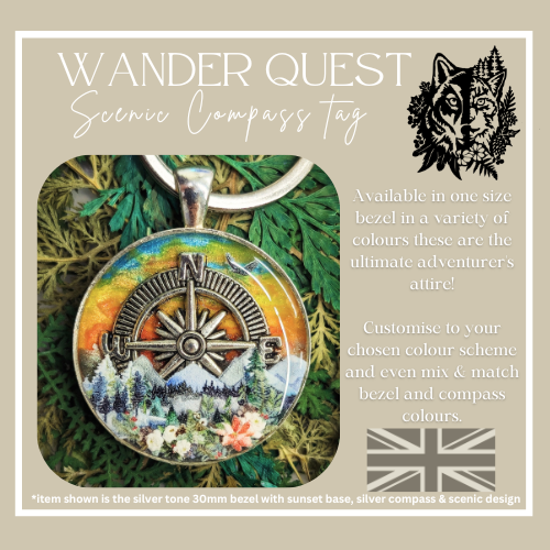 Wander Quest Scenic Compass Tag