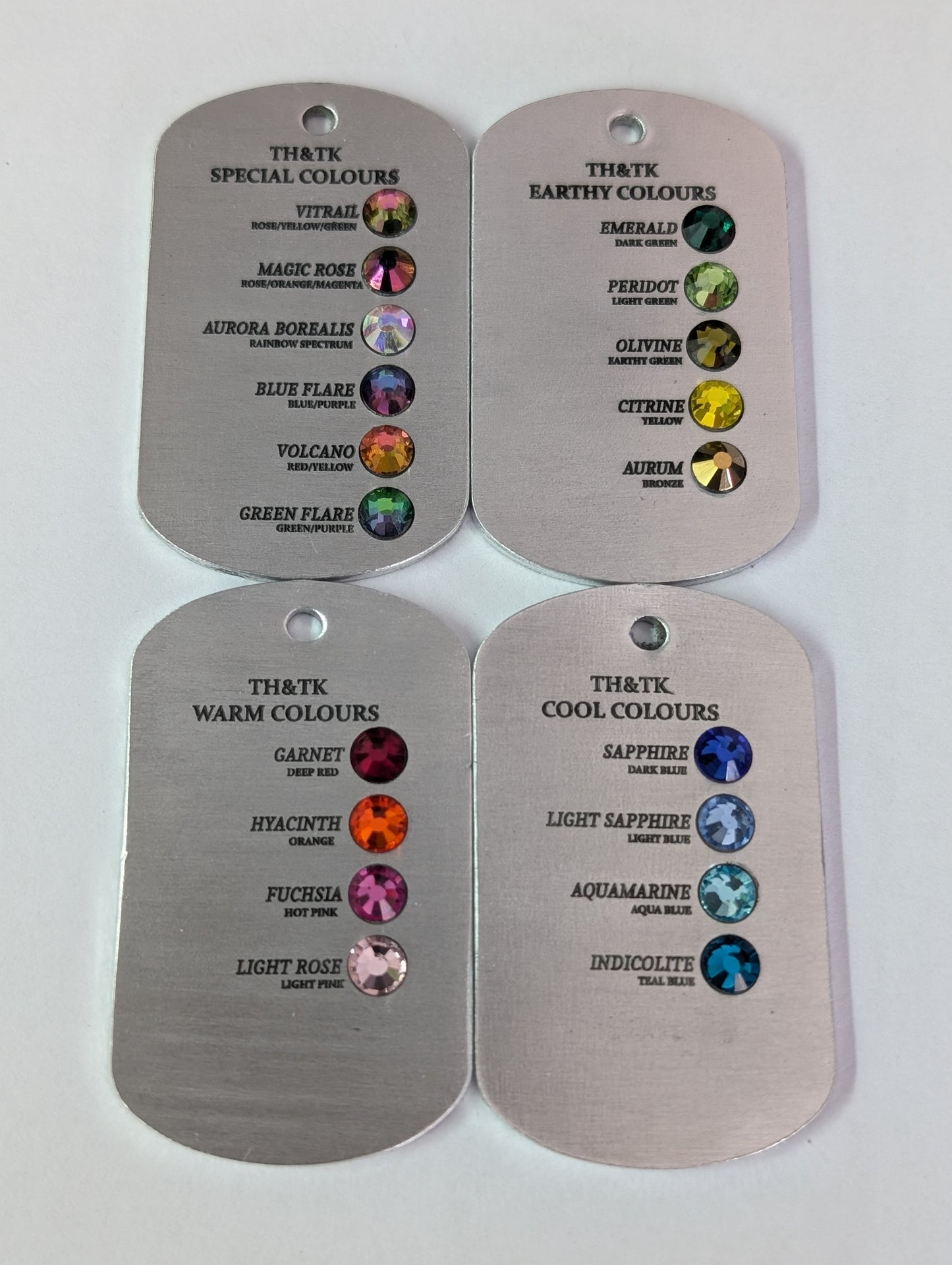 Bejewelled - Custom Metal Crystal tag