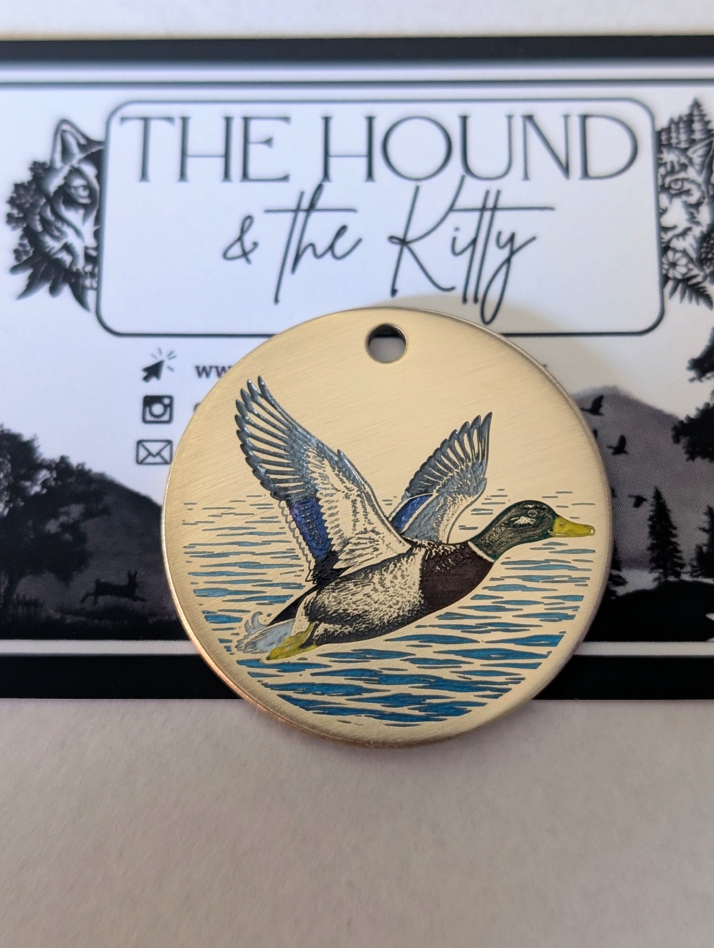 Mallard, brass (Round 35mm)