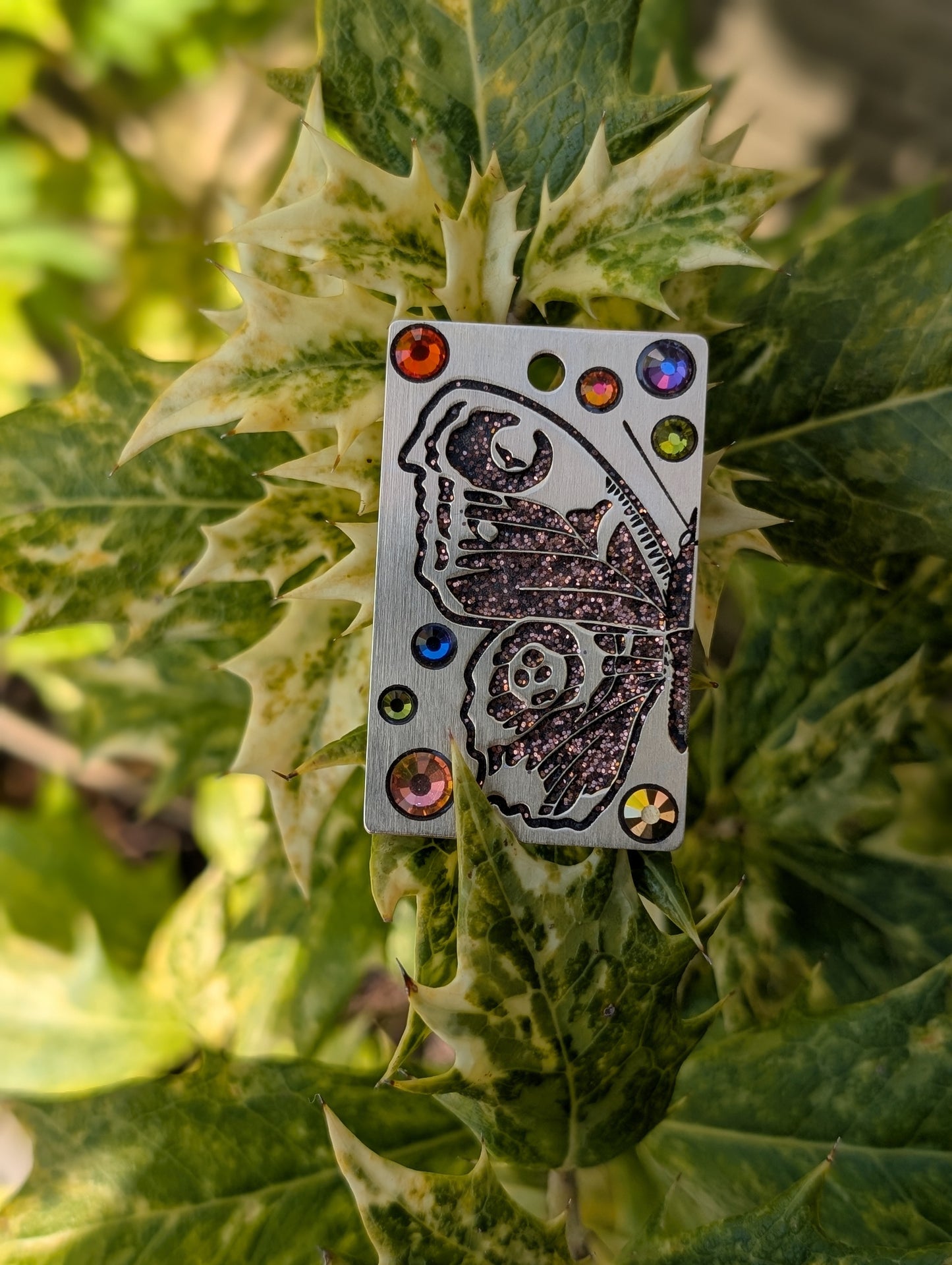 Bejewelled - Custom Metal Crystal tag