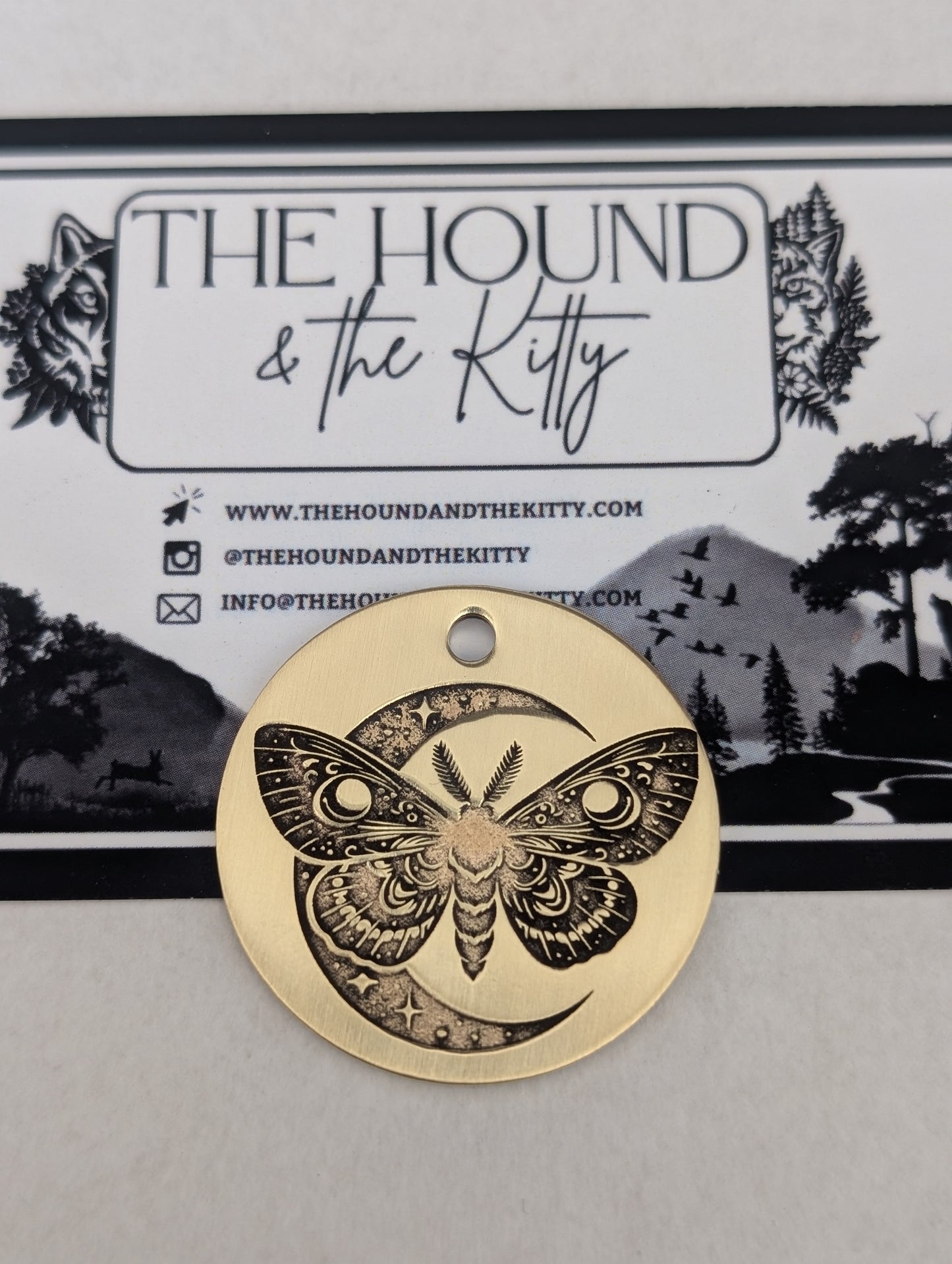 Luna moth (brass 32mm)