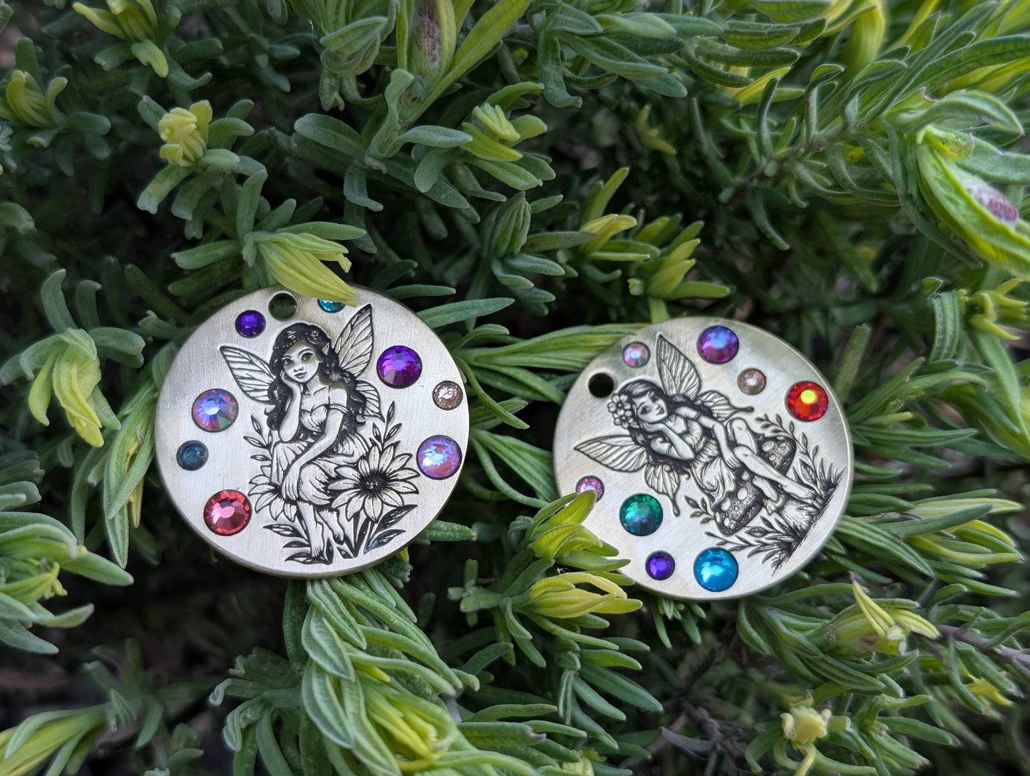 Bejewelled - Custom Metal Crystal tag