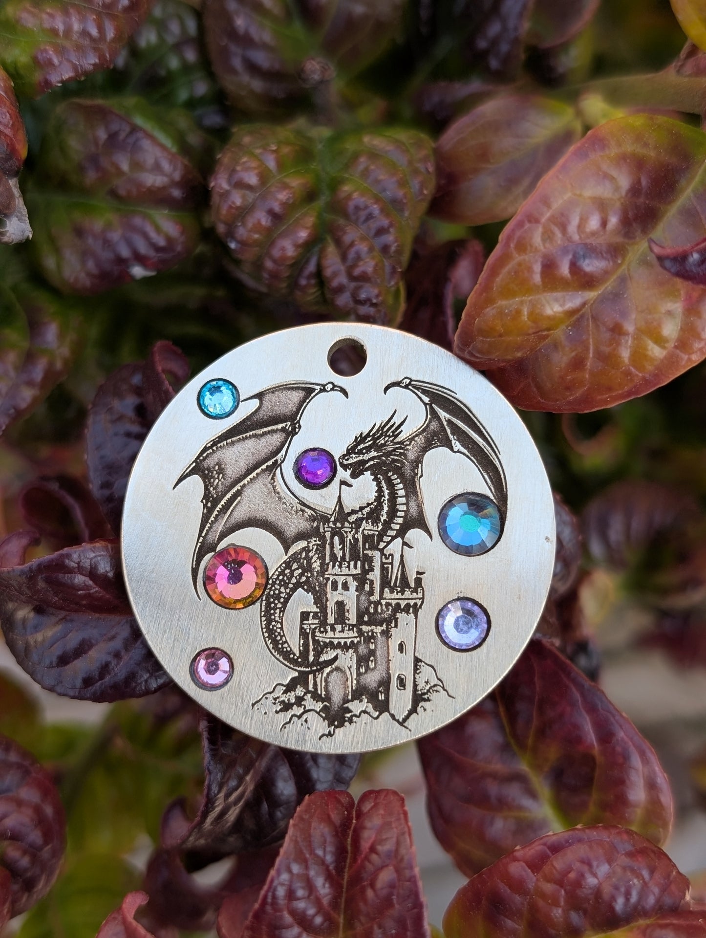 Bejewelled - Custom Metal Crystal tag
