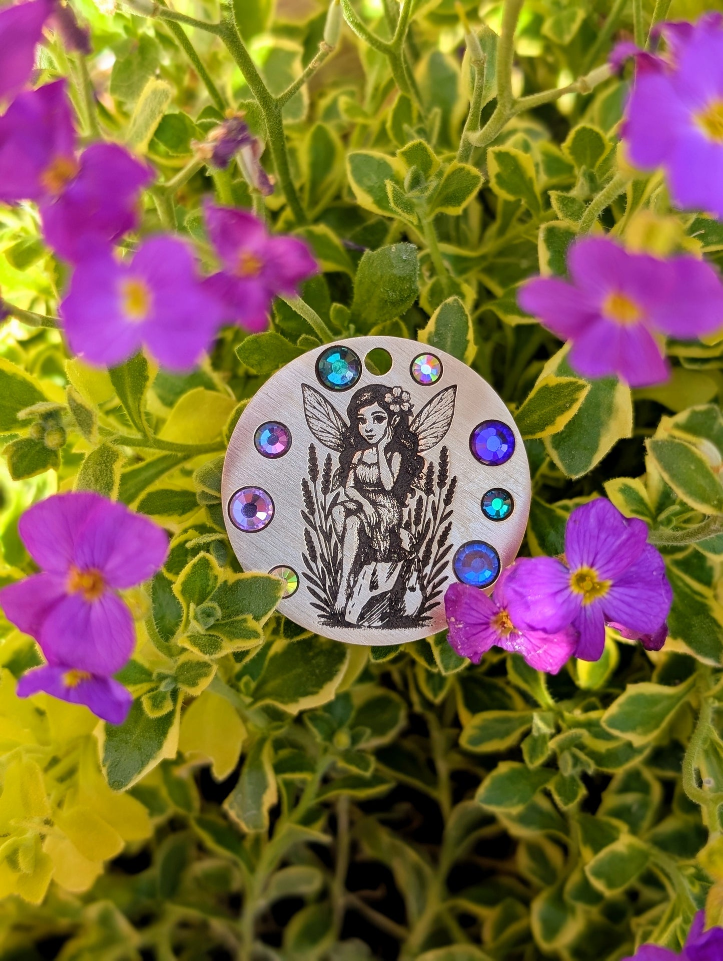 Bejewelled - Custom Metal Crystal tag