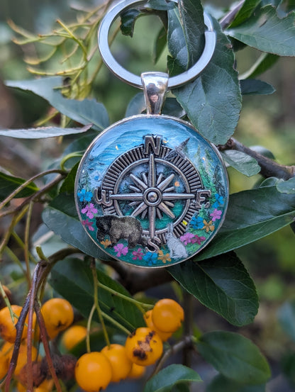 Wander Quest Scenic Compass Tag
