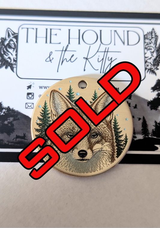 Fox, brass (Round 35mm)