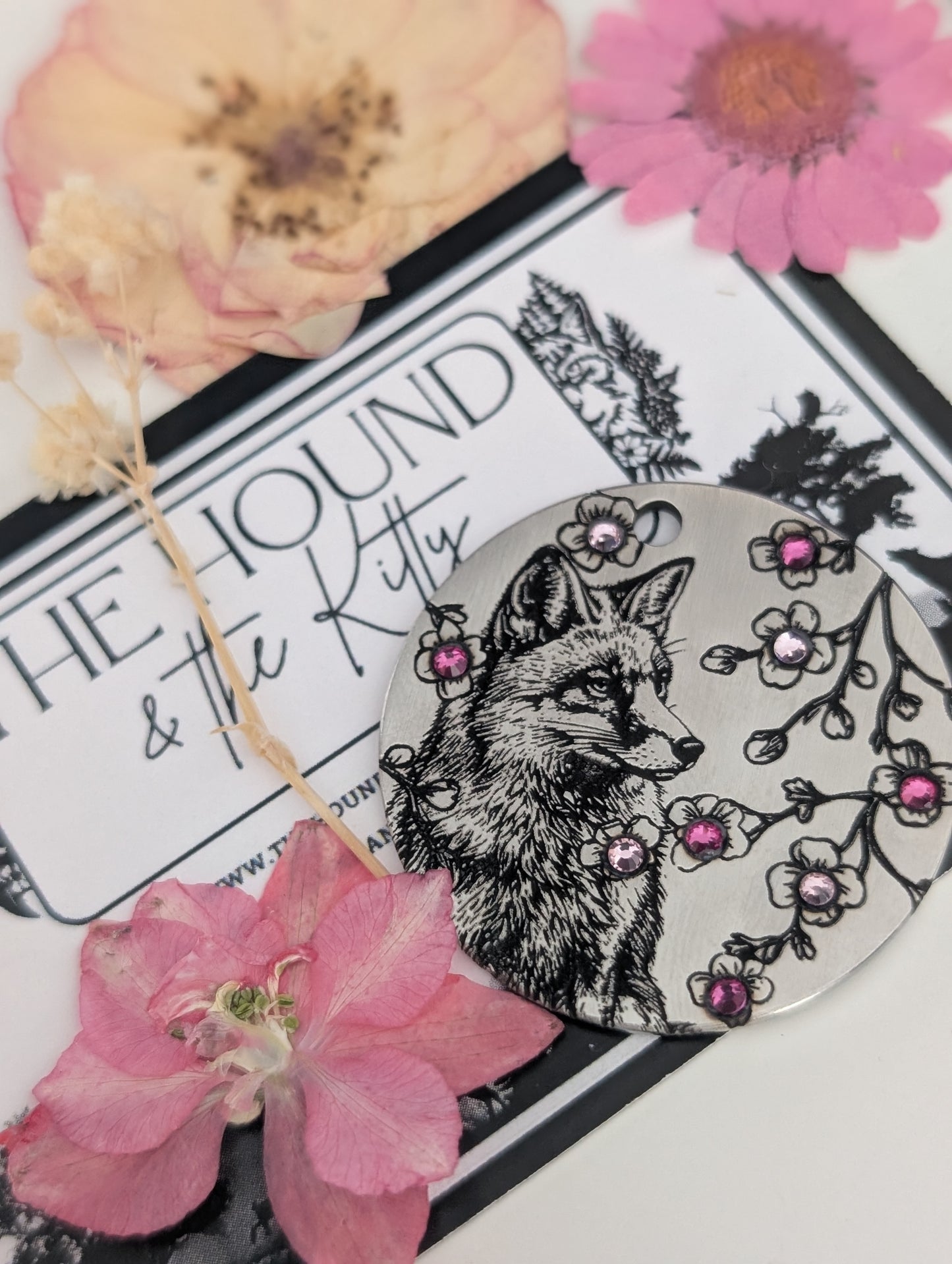 Bejewelled - Custom Metal Crystal tag