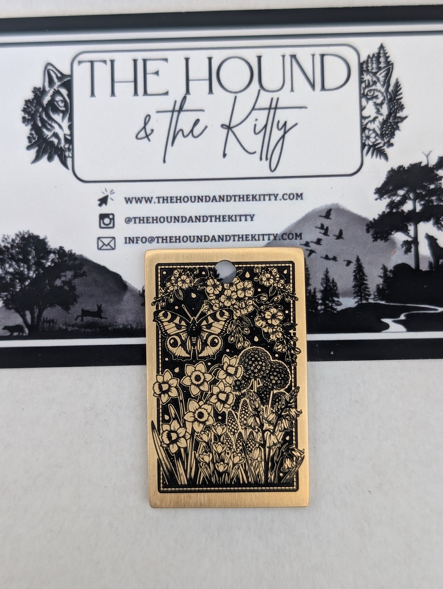 Springtime (oblong brass 40x25mm)