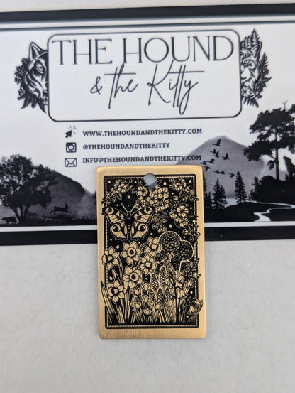 Springtime (oblong brass 40x25mm)