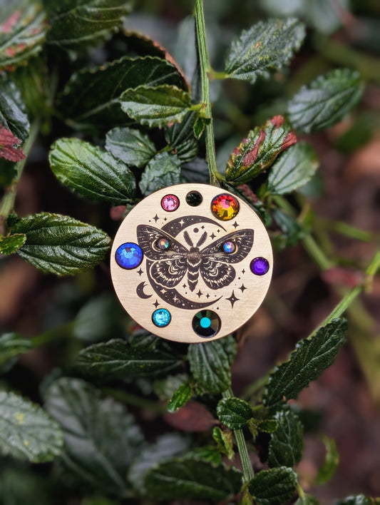 Bejewelled - Custom Metal Crystal tag