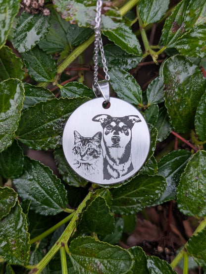 True North - Bespoke Photo Necklace (20mm or 30mm)
