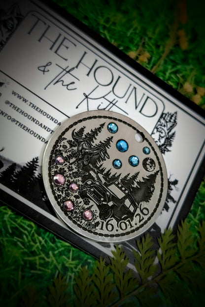 Bejewelled - Custom Metal Crystal tag