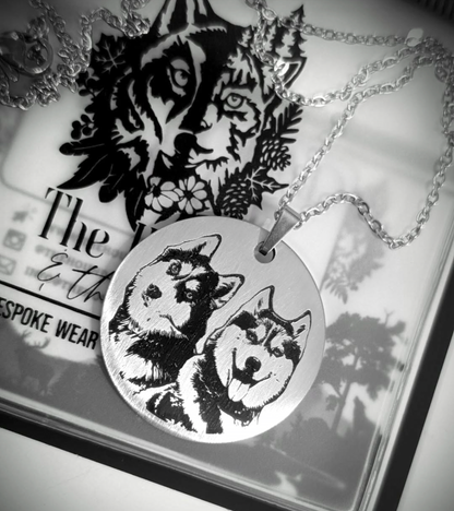 True North - Bespoke Photo Necklace (20mm or 30mm)