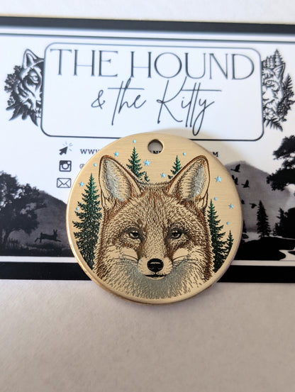 Fox, brass (Round 35mm)