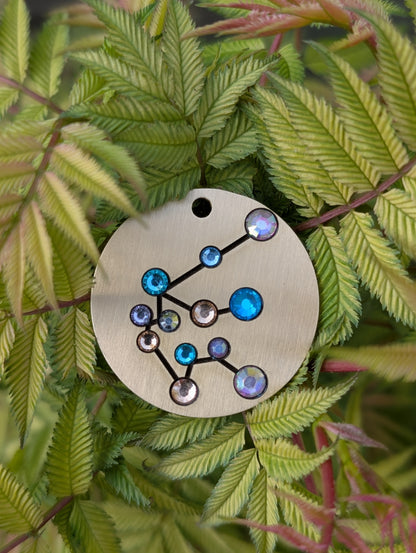 Bejewelled - Custom Metal Crystal tag