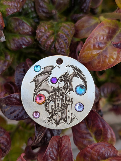 Bejewelled - Custom Metal Crystal tag
