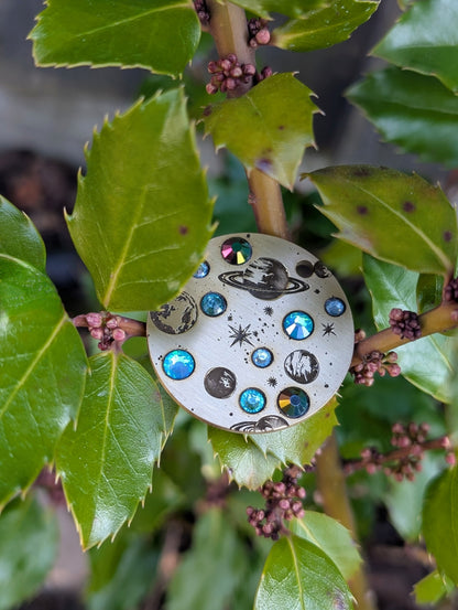 Bejewelled - Custom Metal Crystal tag